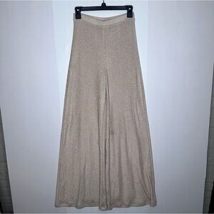 Feather Bone by Anthropologie high waisted wide leg shimmer pants size XS